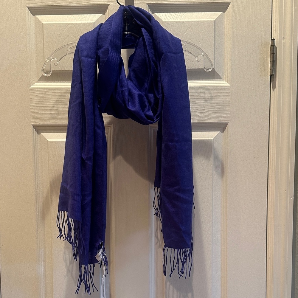 Nordstrom Deep Royal Blue Wrap with Fringe